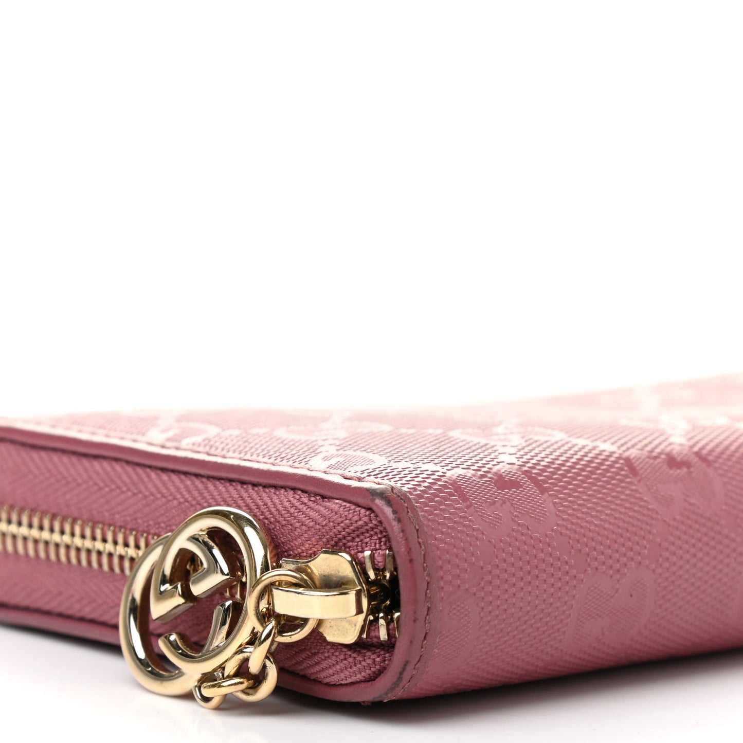 Imprime Monogram GG Pierce Zip Around Wallet Vintage Rose