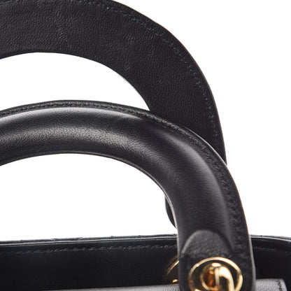 Christian Dior Lambskin Cannage Mini Lady Dior Black 8 of 11