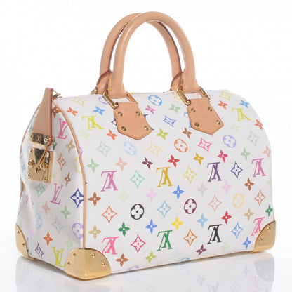 Louis Vuitton Monogram Multicolor Speedy 30 White 3 of 8