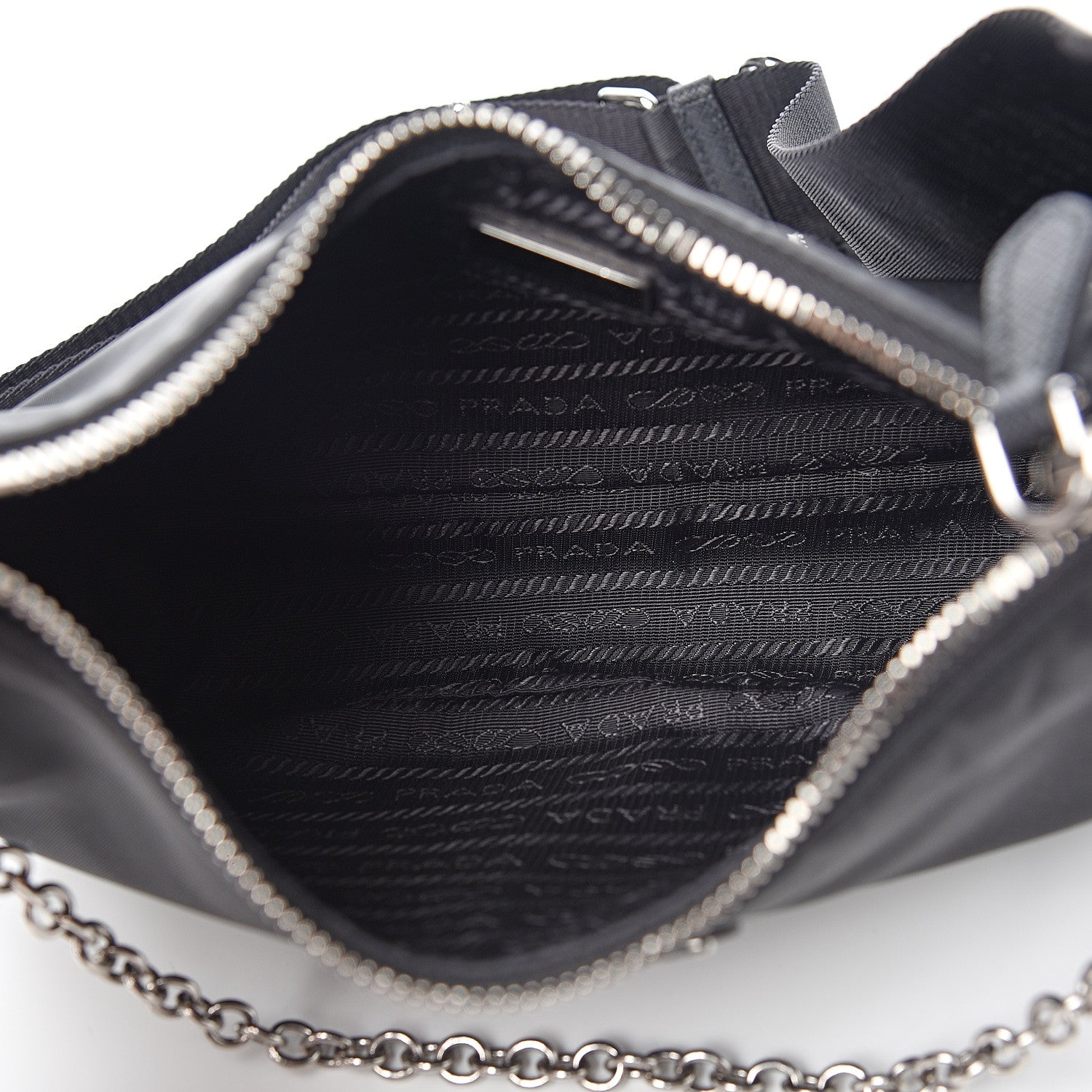 Prada Nylon Re-Edition 2005 Shoulder Bag Black 4 of 8