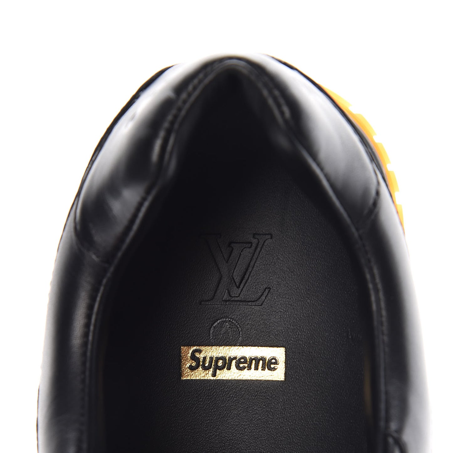 X SUPREME Calfskin Run Away Sneakers 7.5 Black