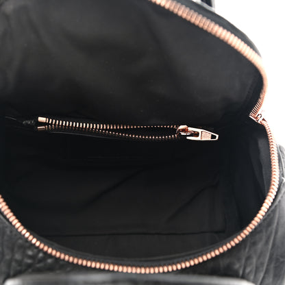 Alexander Wang Pebbled Lambskin Mini Rockie Black Rose Gold Hardware 5 of 9