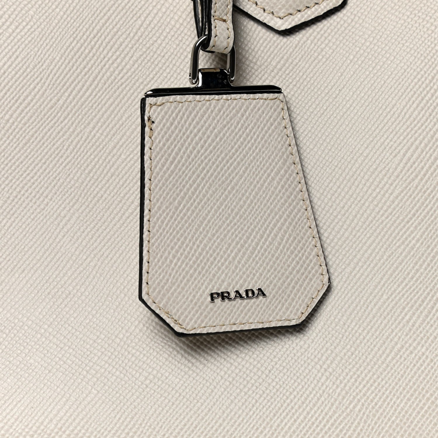Prada Saffiano Cuir Twin Tote Talco 8 of 8