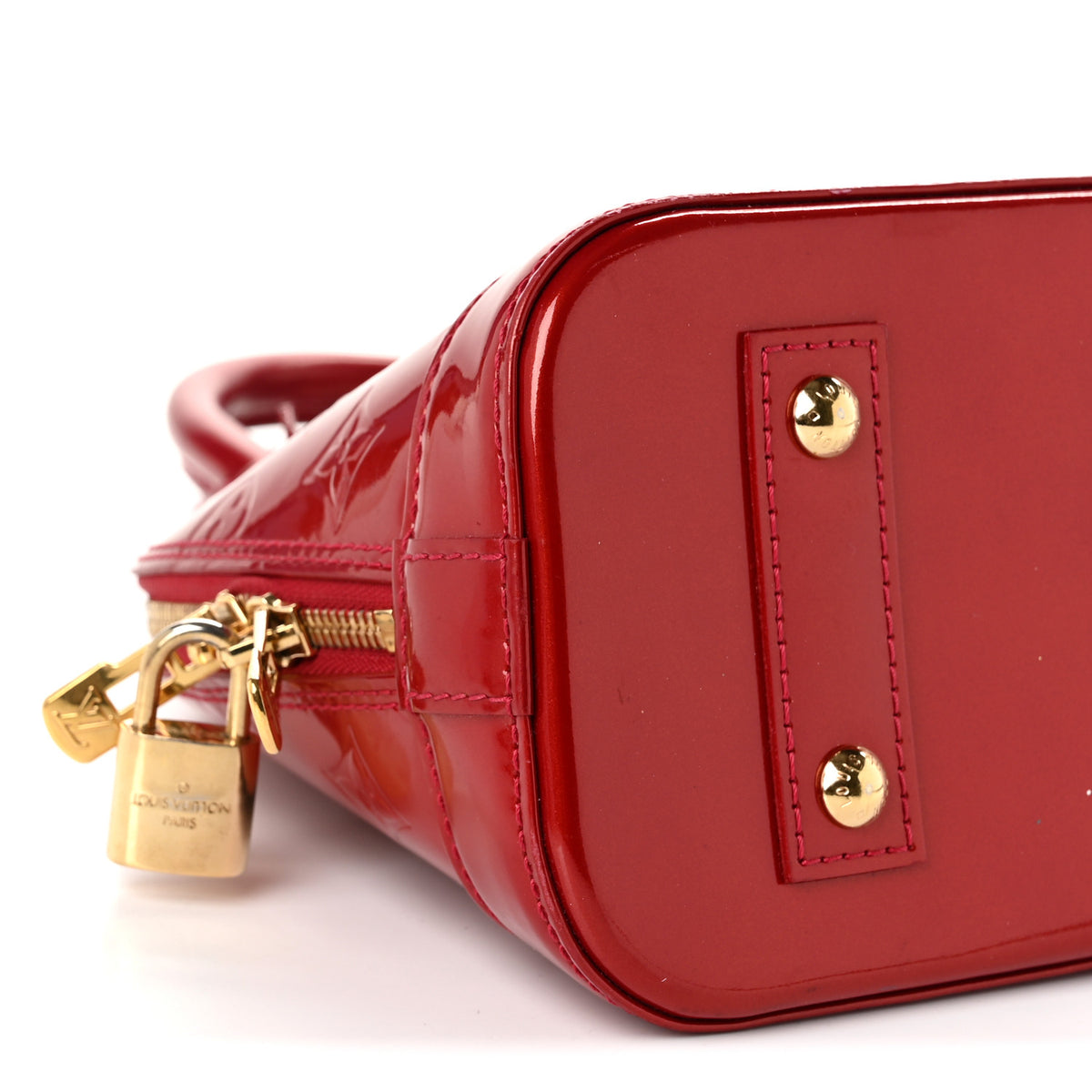 Louis Vuitton Vernis Alma BB Cherry 8 of 9