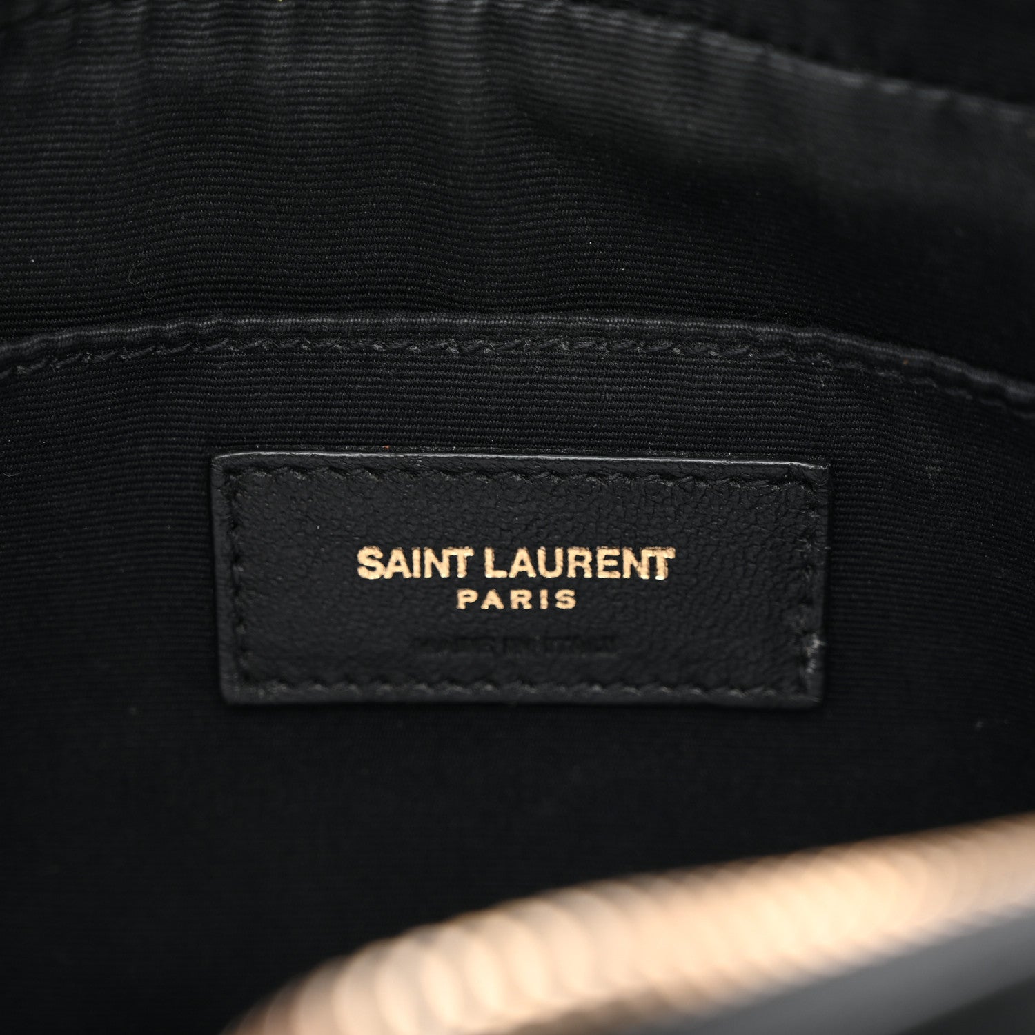 Saint Laurent Calfskin Matelasse Monogram Lou Camera Bag Black 7 of 12