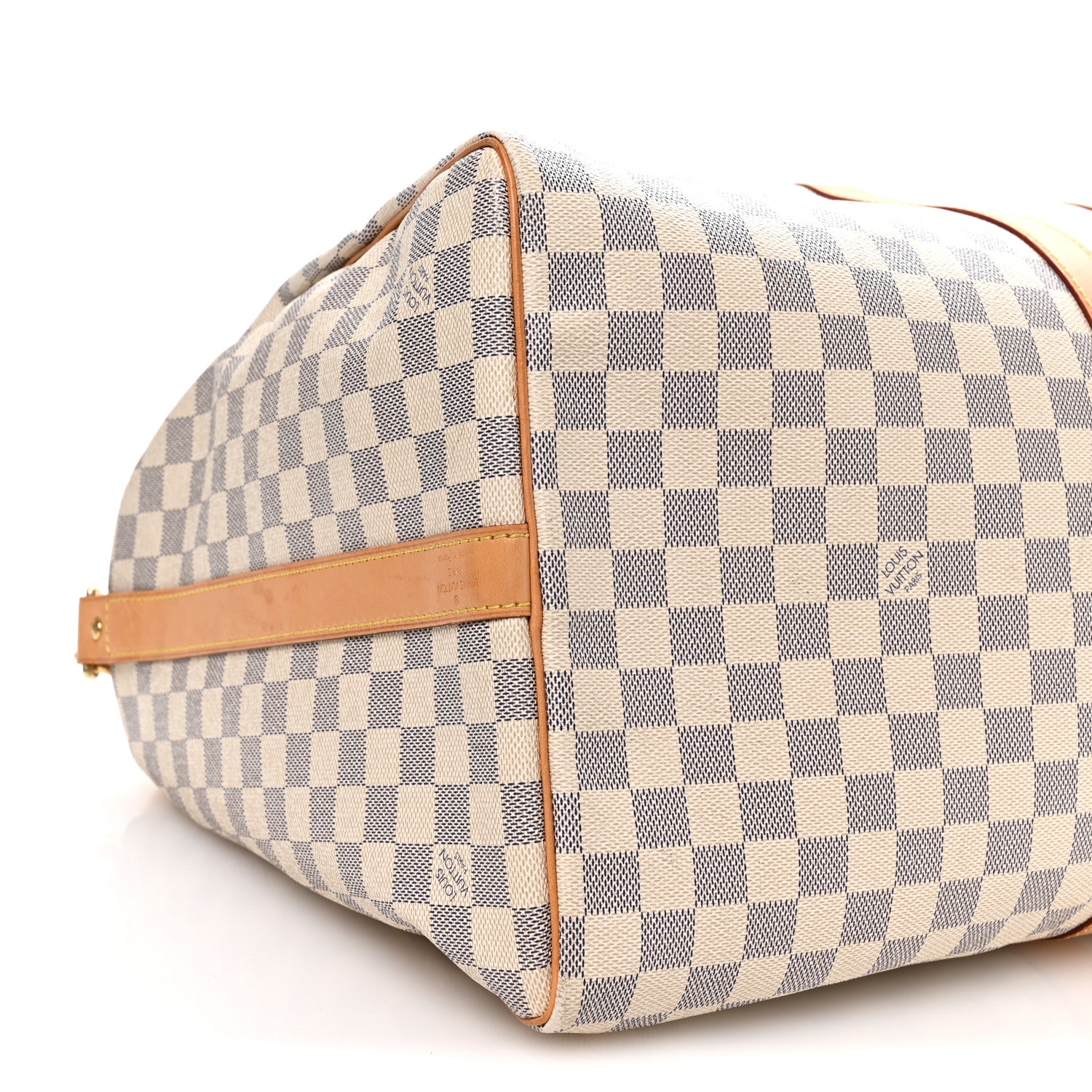 Louis Vuitton Damier Azur Keepall Bandouliere 55 8 of 10