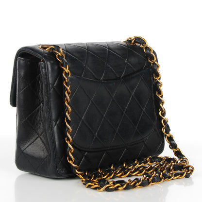 Chanel Lambskin Quilted Mini Square Flap Black 5 of 11