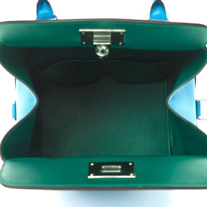 Hermes Evercolor Verso Toolbox 20 Bleu Zanzibar Malachite 5 of 8