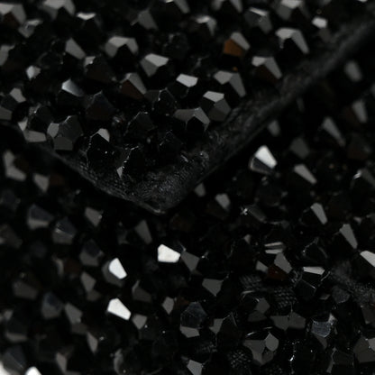 Fendi Crystal Vitello King Beaded Nano Baguette Charm Black 8 of 10