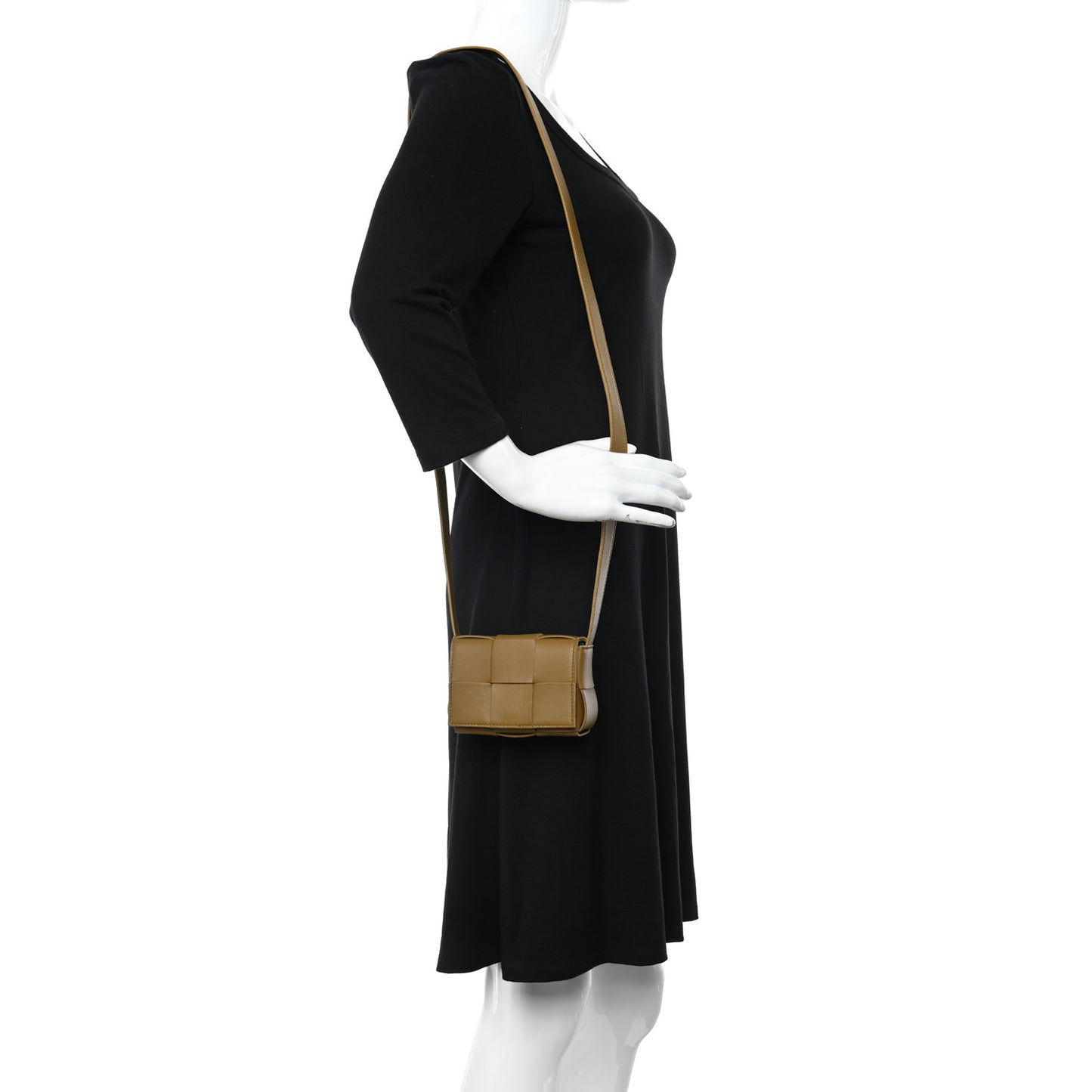Lambskin Maxi Intrecciato Extra Mini Cassette Crossbody Bag Acorn
