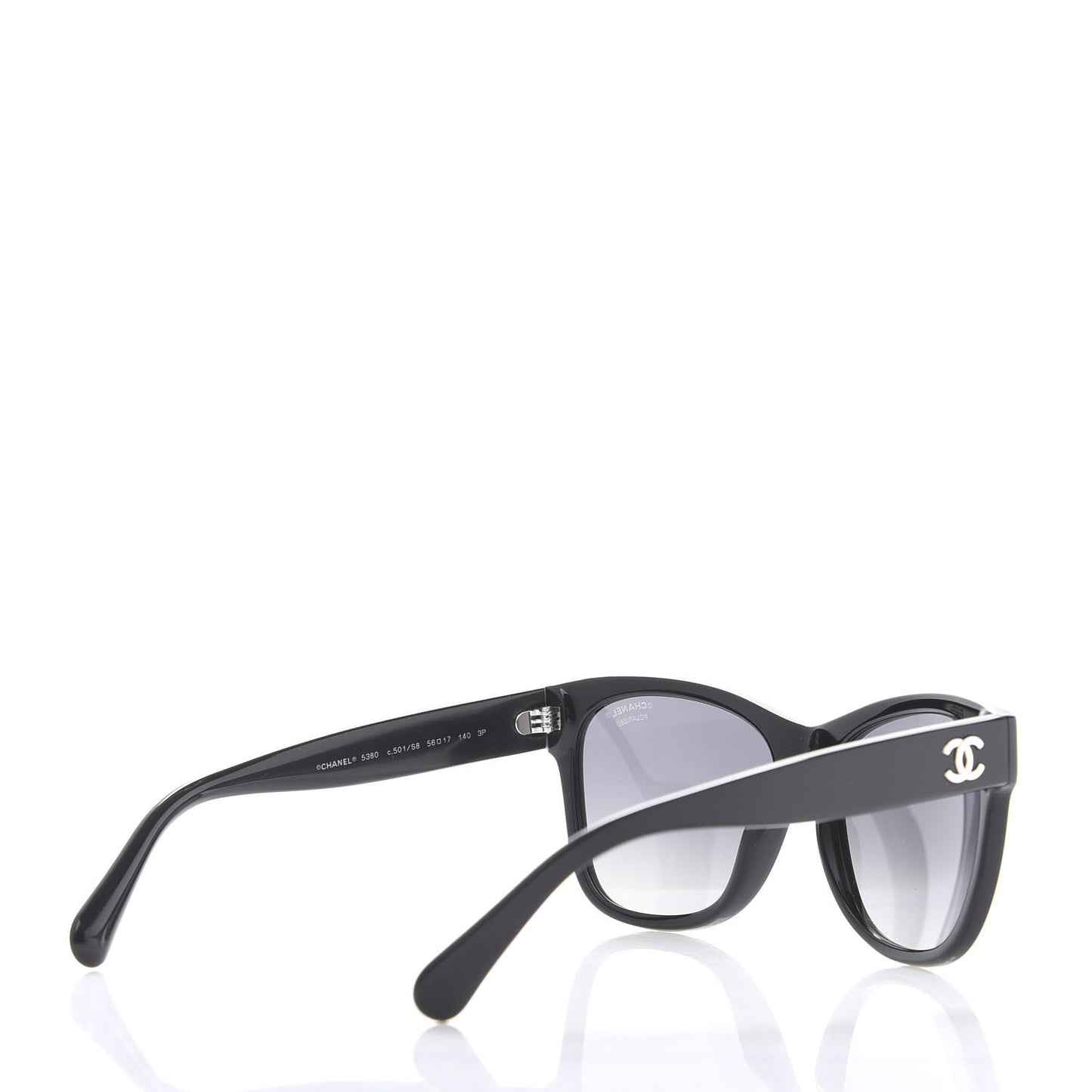 Acetate Polarized Square CC Sunglasses 5380 Black