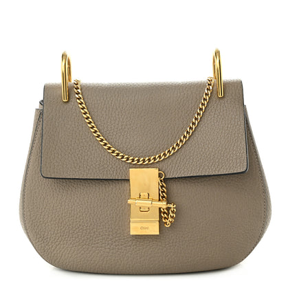 Chloe Grained Lambskin Mini Drew Shoulder Bag Motty Grey 1 of 9