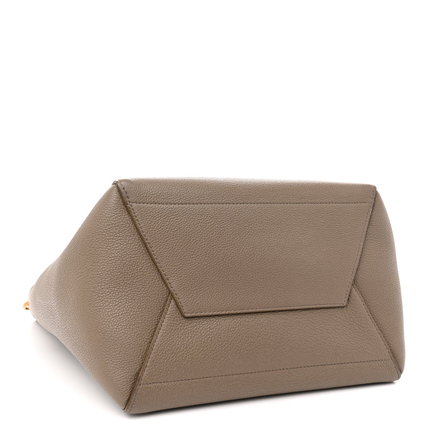 Celine Soft Grained Calfskin Sangle Bucket Bag Taupe 4 of 13