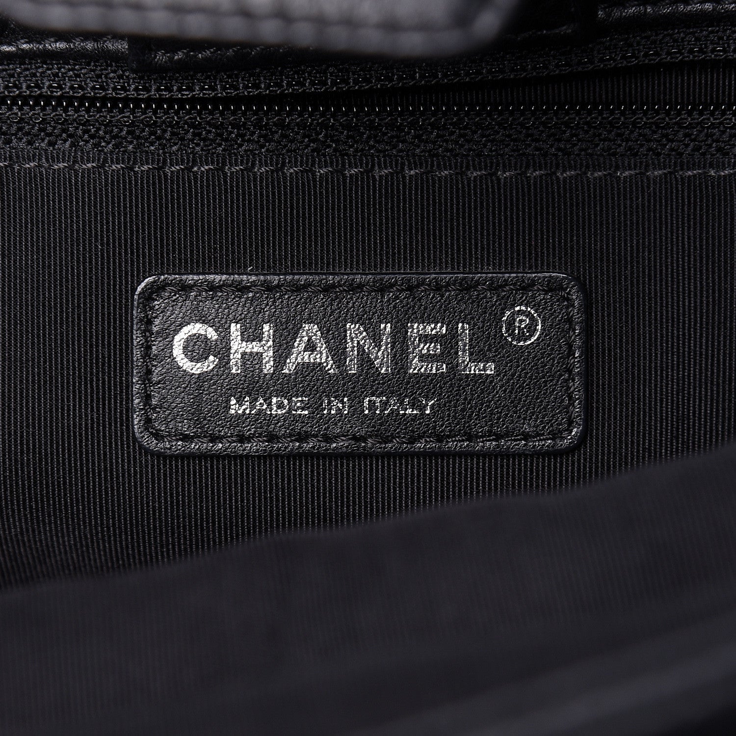 Chanel Deerskin Cerf Executive Shopper Tote Black 7 of 12