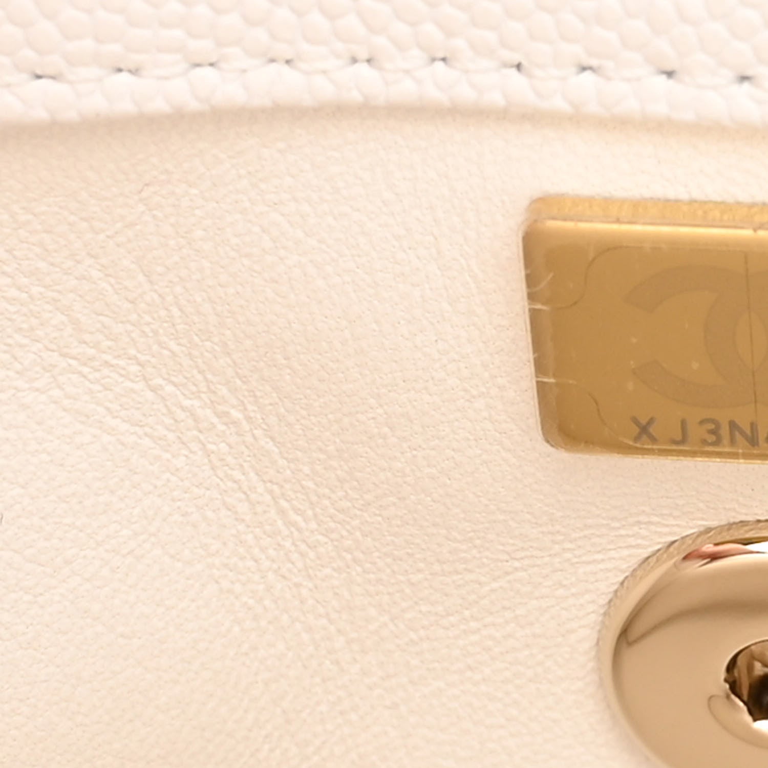 Chanel Caviar Quilted Mini Coco Handle Flap White 7 of 11