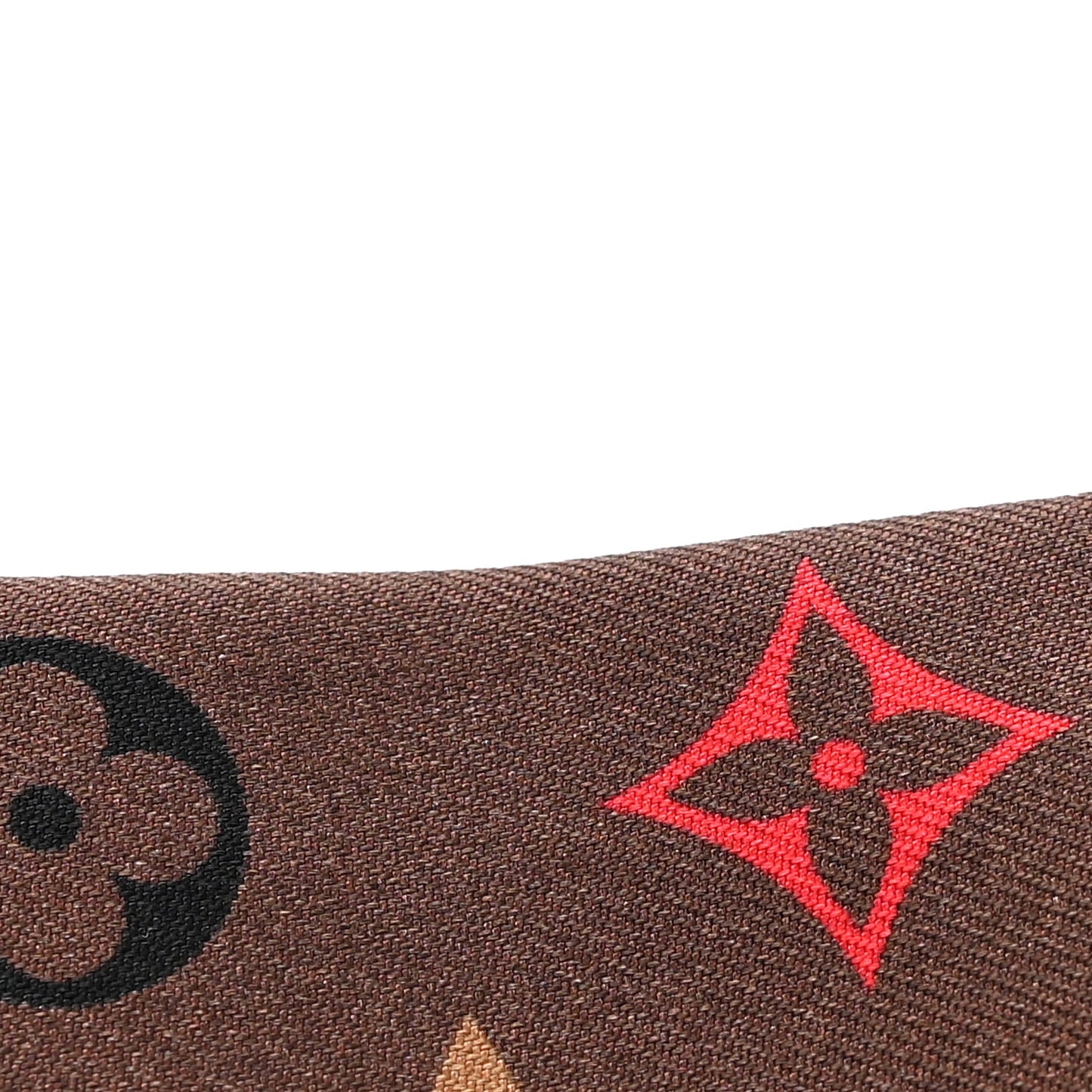 Silk Monogram Skyline Bandeau Marron