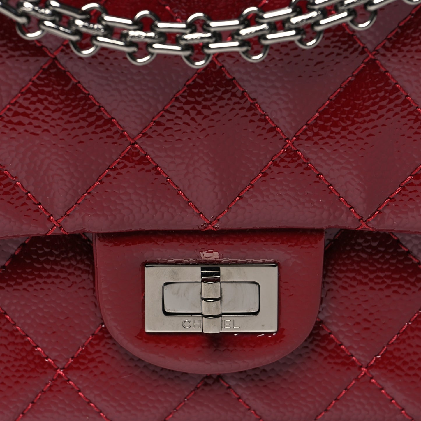 Patent Caviar Quilted 2.55 Reissue 226 Flap Burgundy