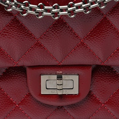 Chanel Patent Caviar Quilted 2.55 Reissue 226 Flap Burgundy 8 of 11