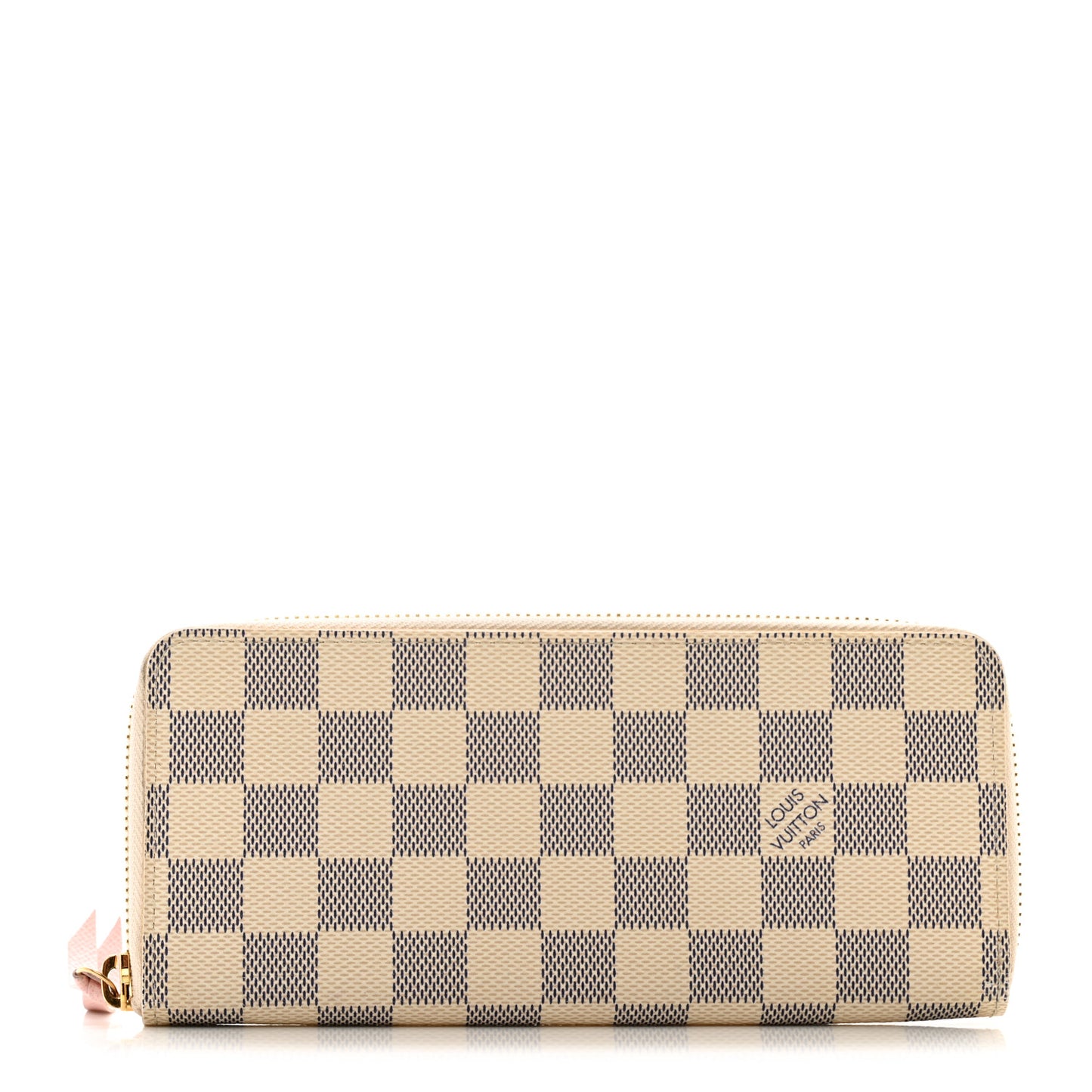 Damier Azur Clemence Wallet Rose Ballerine