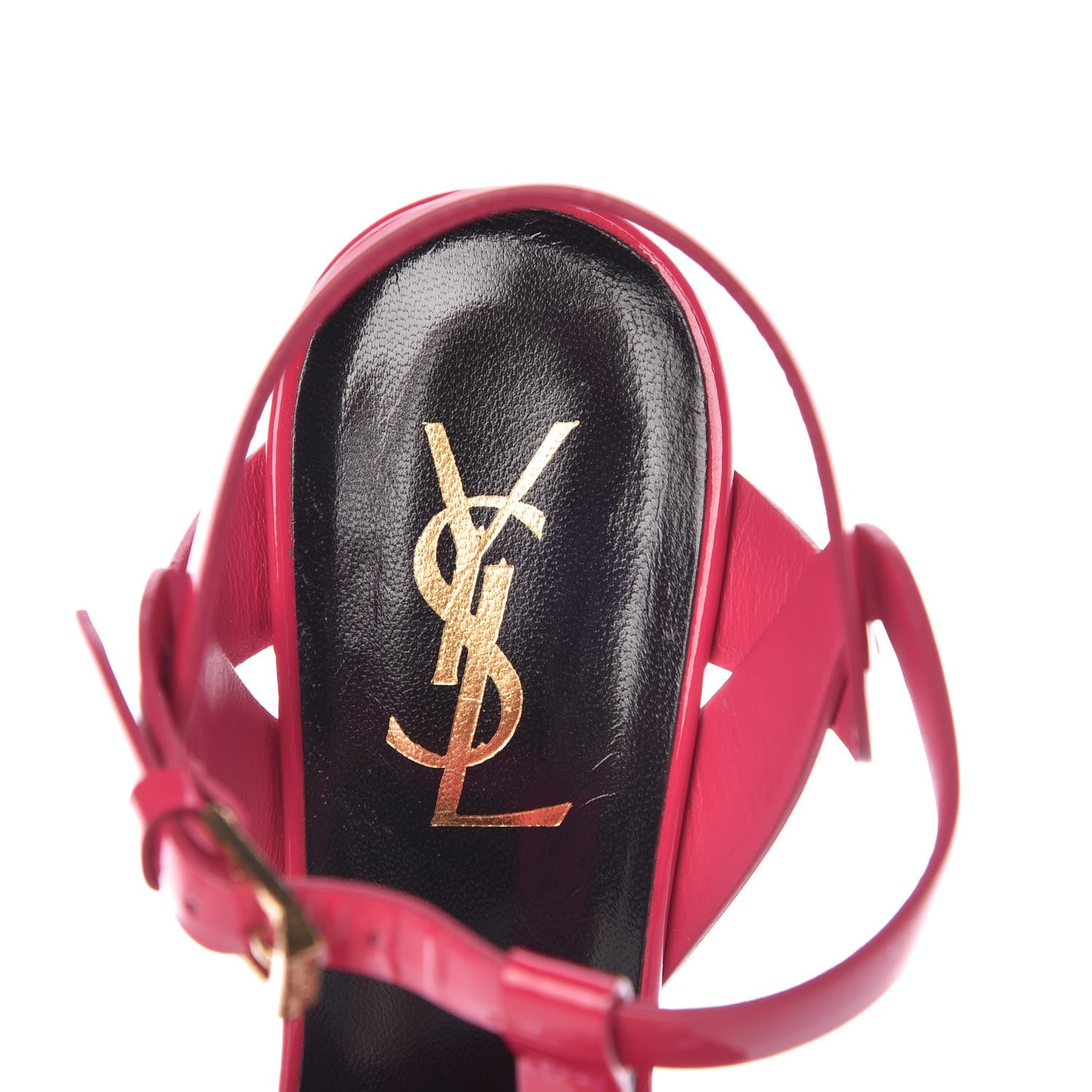 Saint Laurent Patent Tribute 105 Platform Sandals 36.5 Bubblegum 7 of 17