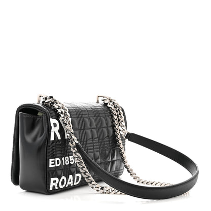 Burberry Patent Quilted Horseferry Print Small Lola Bag Black 3 of 13