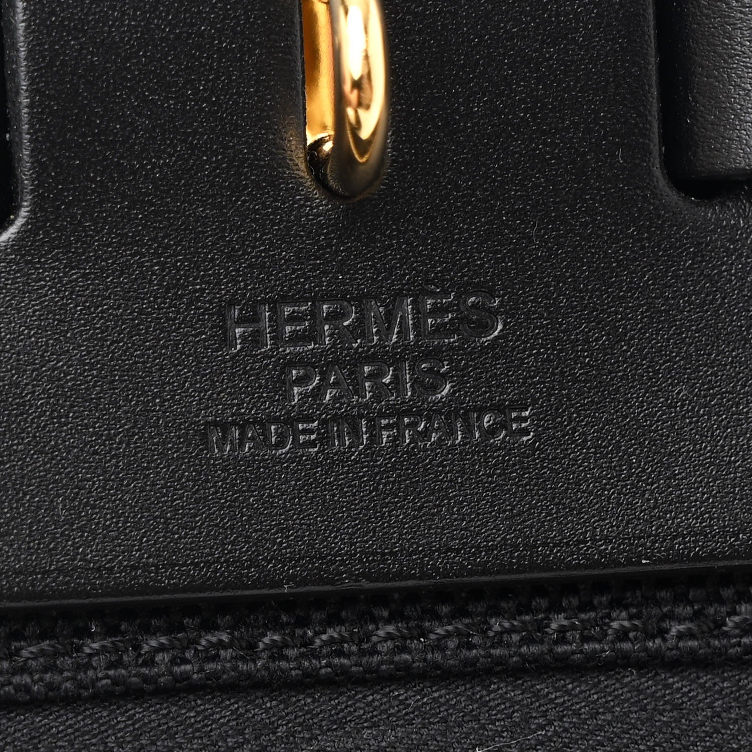 Hermes Military Toile Vache Hunter Herbag Zip Retourne 31 PM Black 7 of 11