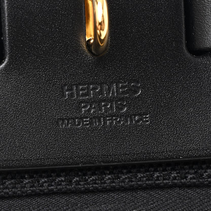 Hermes Military Toile Vache Hunter Herbag Zip Retourne 31 PM Black 7 of 11