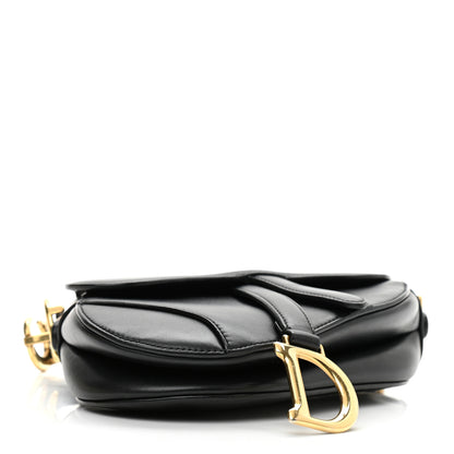 Christian Dior Calfskin Saddle Bag Black 3 of 7