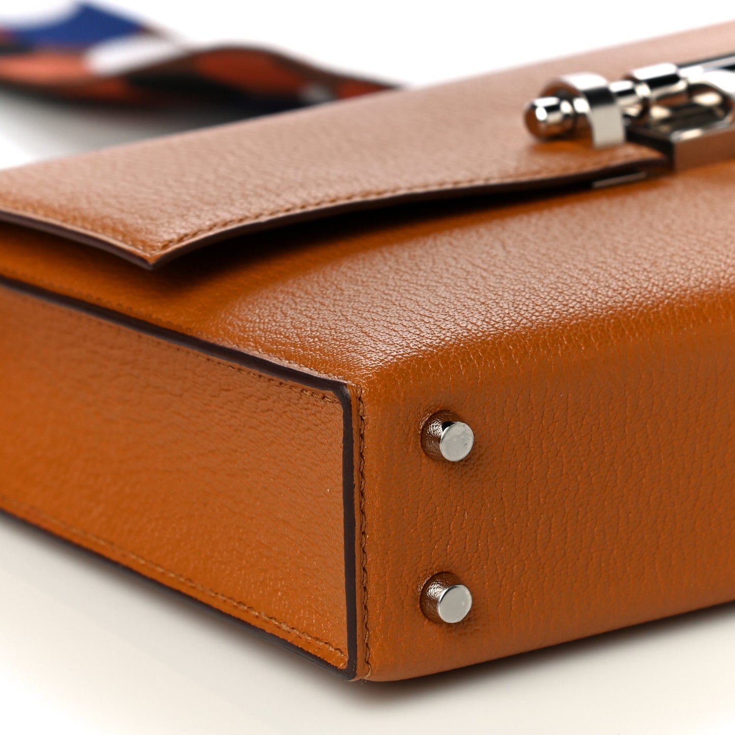 Chevre Mysore Mini Verrou Large Strap Bag Caramel