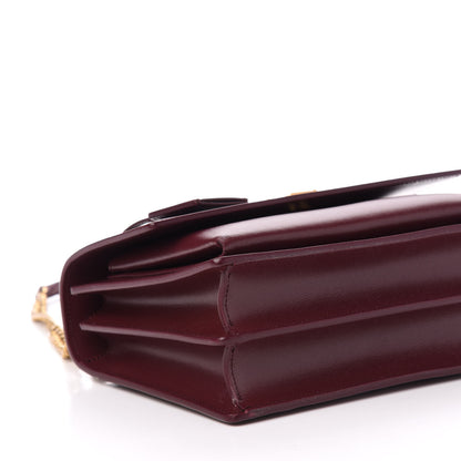 Saint Laurent Calfskin Medium Monogram Sunset Bordeaux 8 of 11