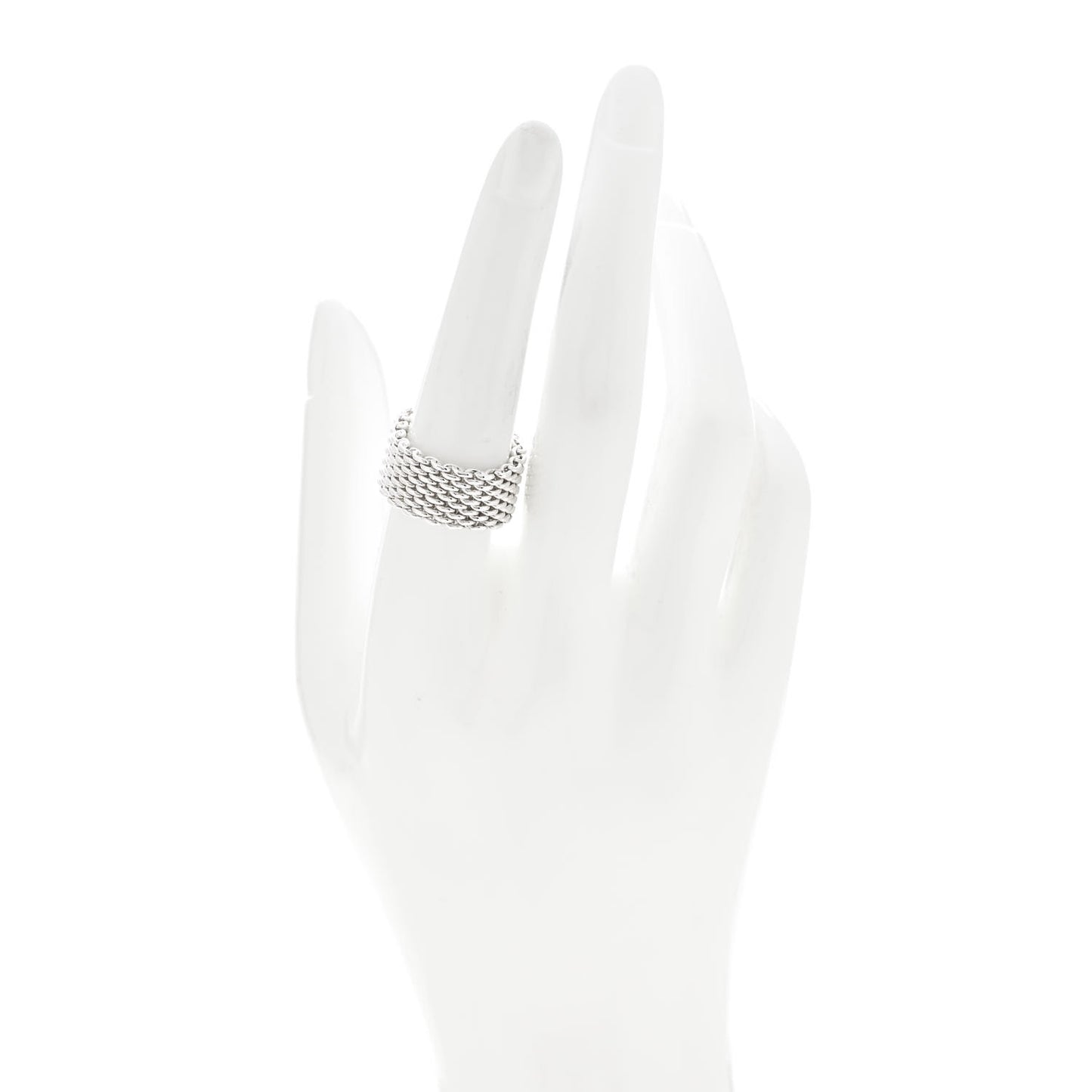 Sterling Silver Somerset Mesh Ring 55 7.25