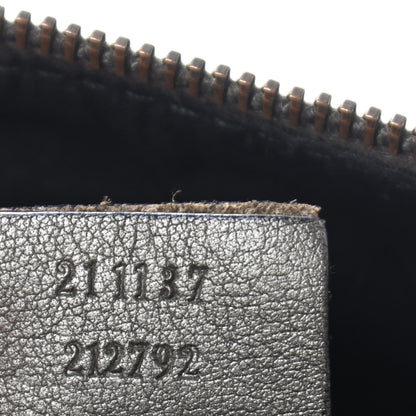 Gucci Imprime Monogram Medium Zippered Shopping Tote Pewter 9 of 13