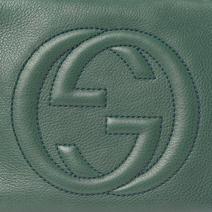 Gucci Pebbled Calfskin Small Soho Disco Bag Emerald Green 17 of 17
