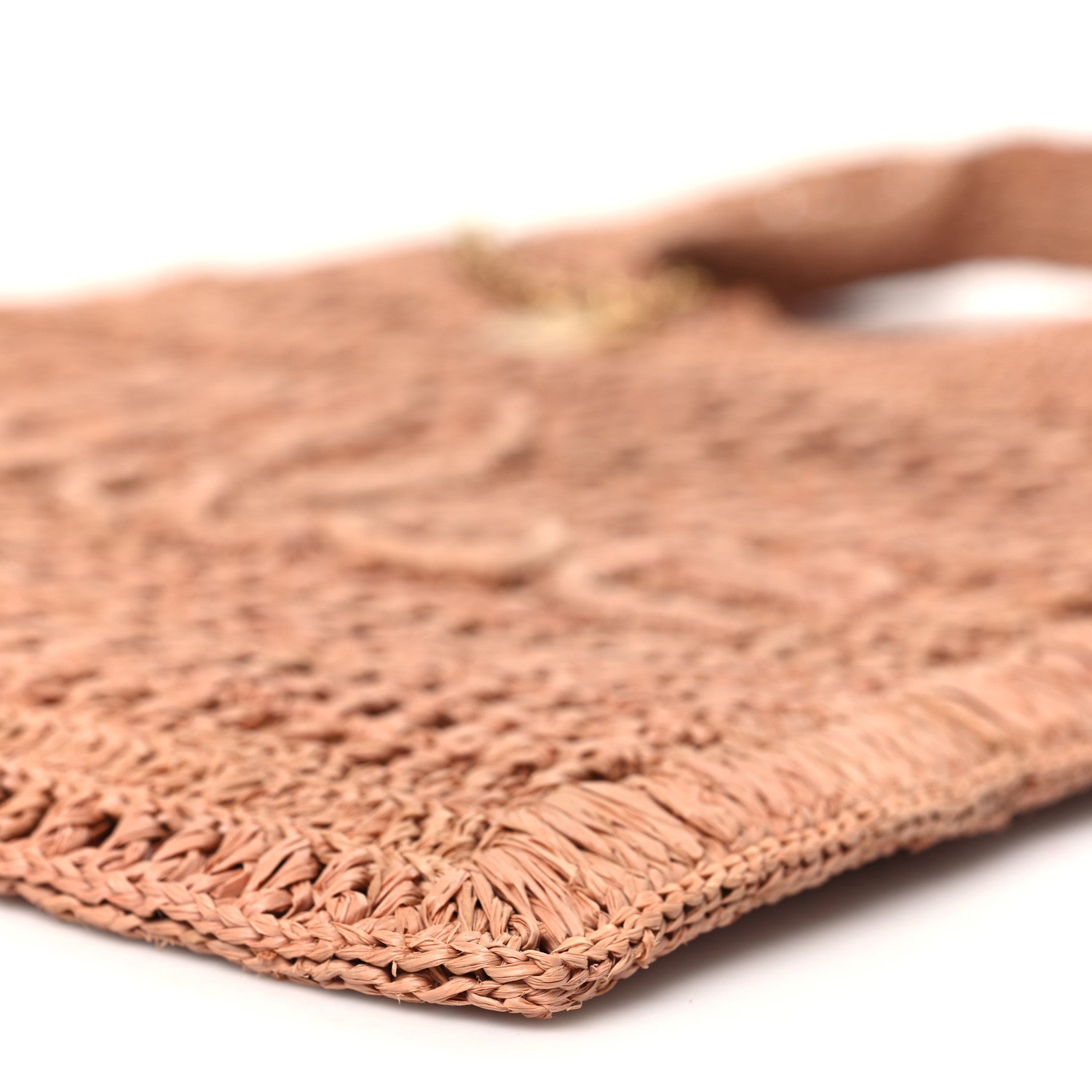 Chloe Raffia Summer Banana Tote Summery Beige 9 of 10