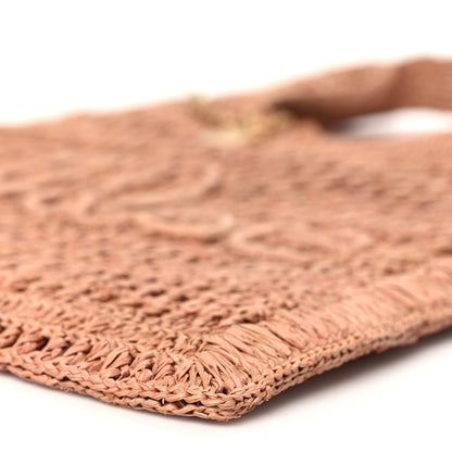 Chloe Raffia Summer Banana Tote Summery Beige 9 of 10