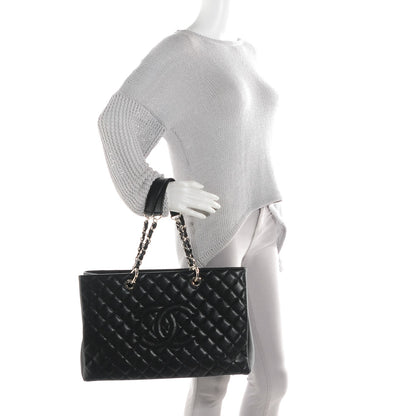 Chanel Caviar Quilted XL Grand Shopping Tote GST Black 2 of 7