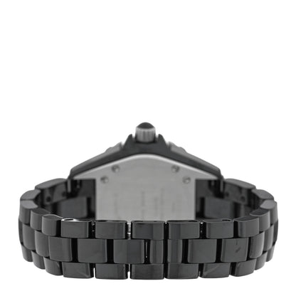 Chanel Stainless Steel Ceramic 33mm J12 Quartz Watch Black 3 of 5