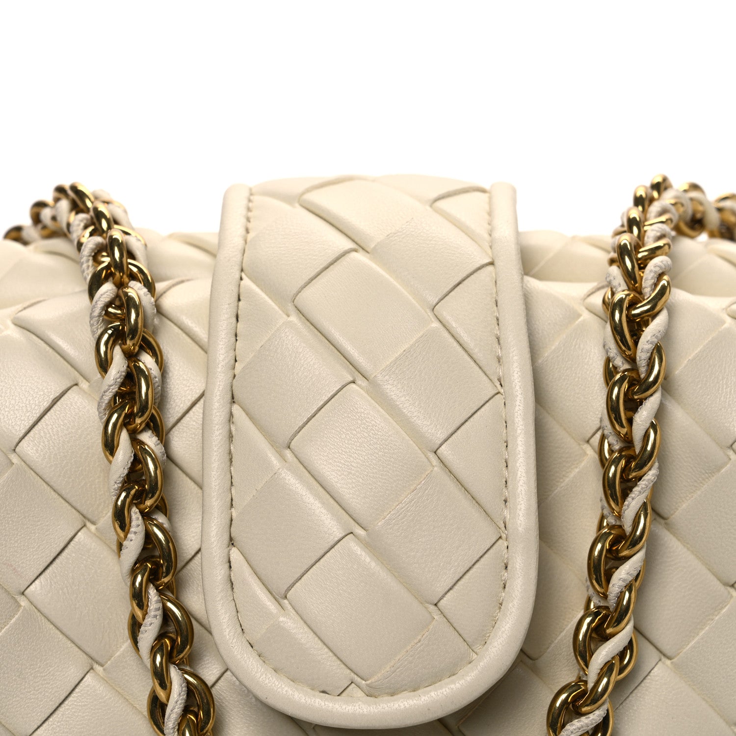 Bottega Veneta Nappa Intrecciato Small The Lauren 1980 Clutch With Chain String 9 of 13