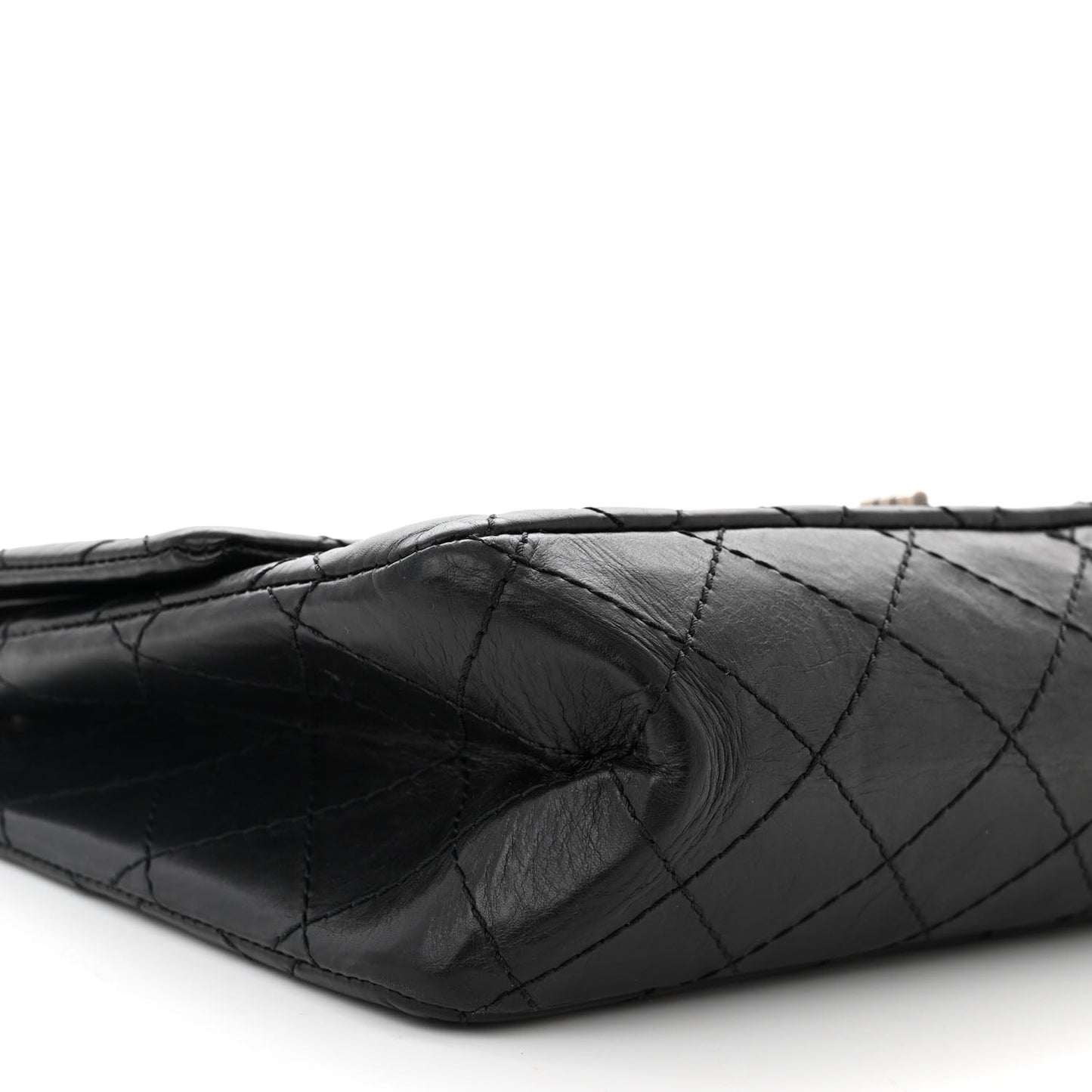 Aged Calfskin Quilted 2.55 Reissue 226 Black