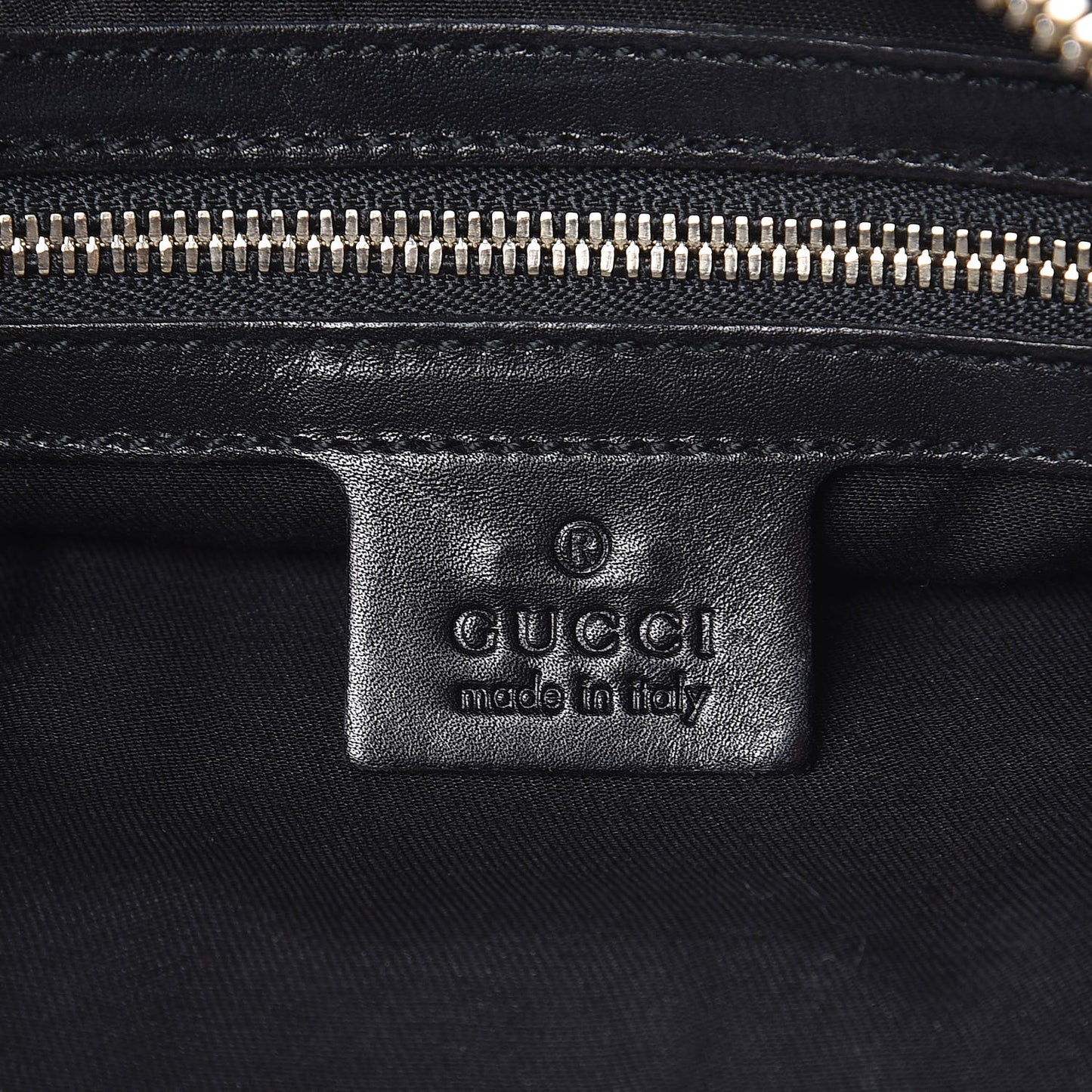 Monogram Web GG Reins Hobo Black