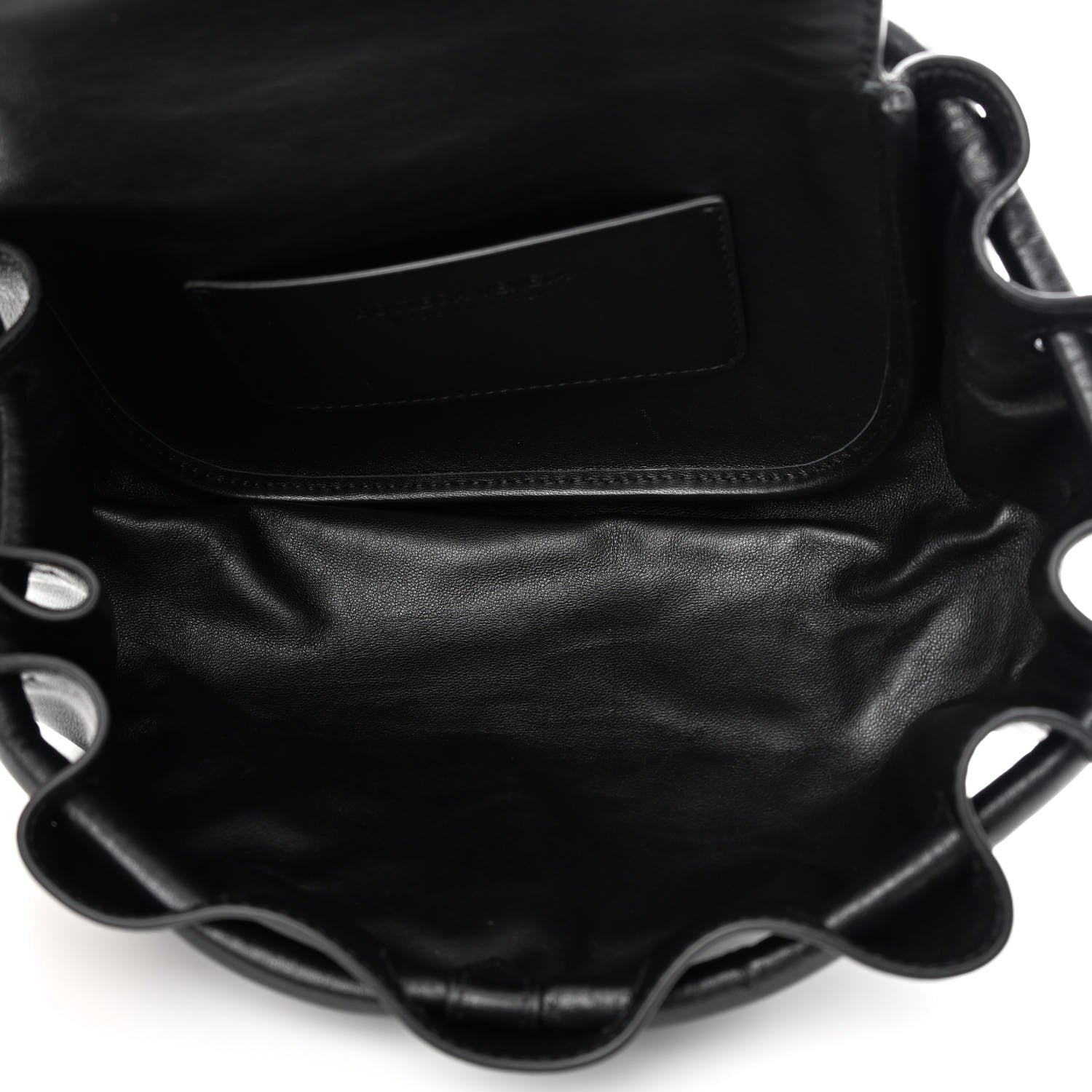 Bottega Veneta Lambskin Small Beak Triangle Flap Shoulder Bag Black 4 of 12