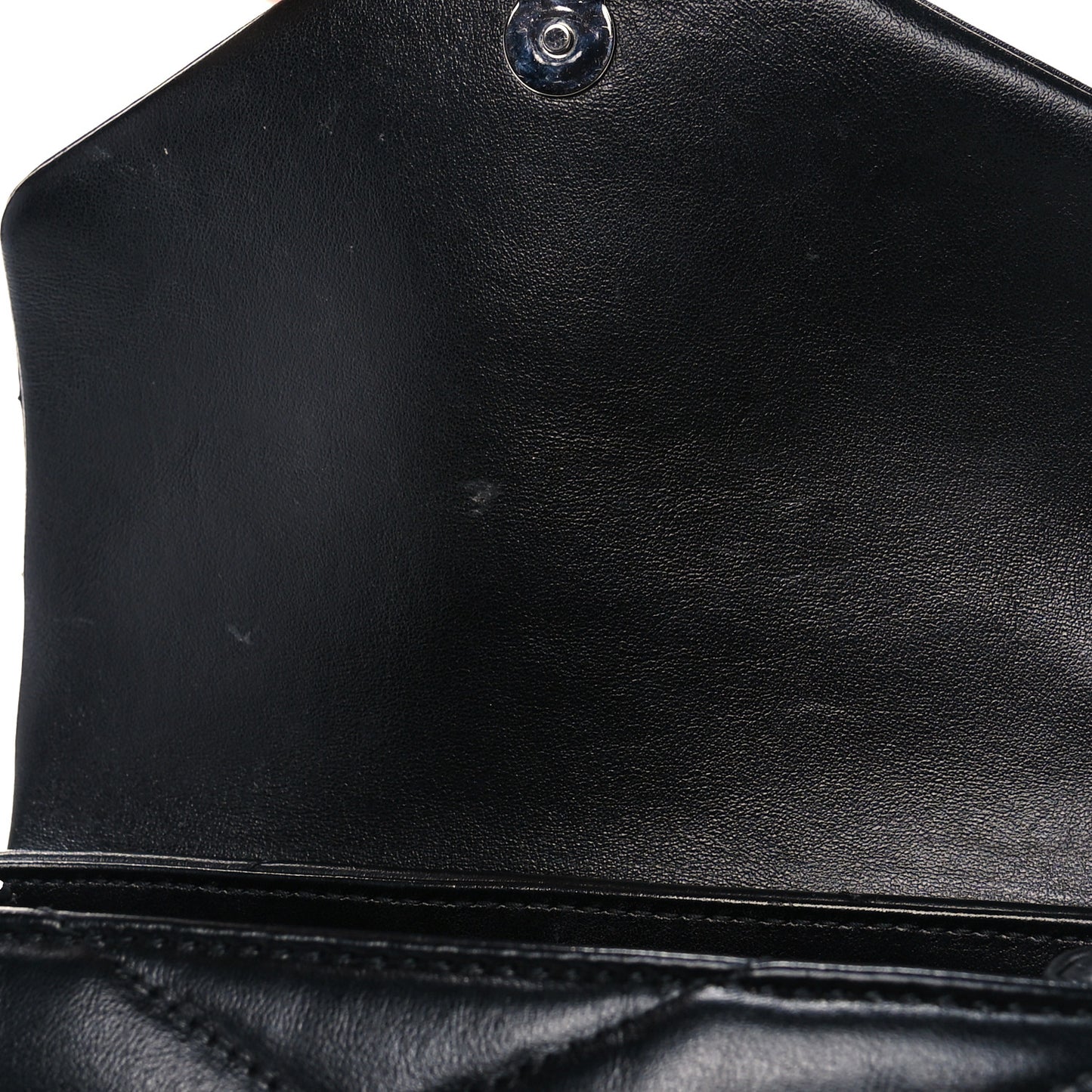 Calfskin Y Quilted Monogram Toy Loulou Crossbody Bag Black