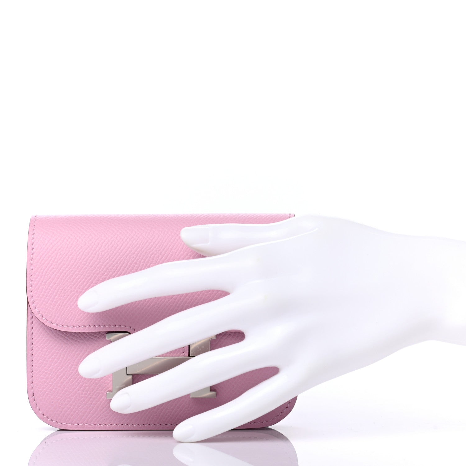 Hermes Epsom Constance Slim Wallet Mauve Sylvestre 2 of 8