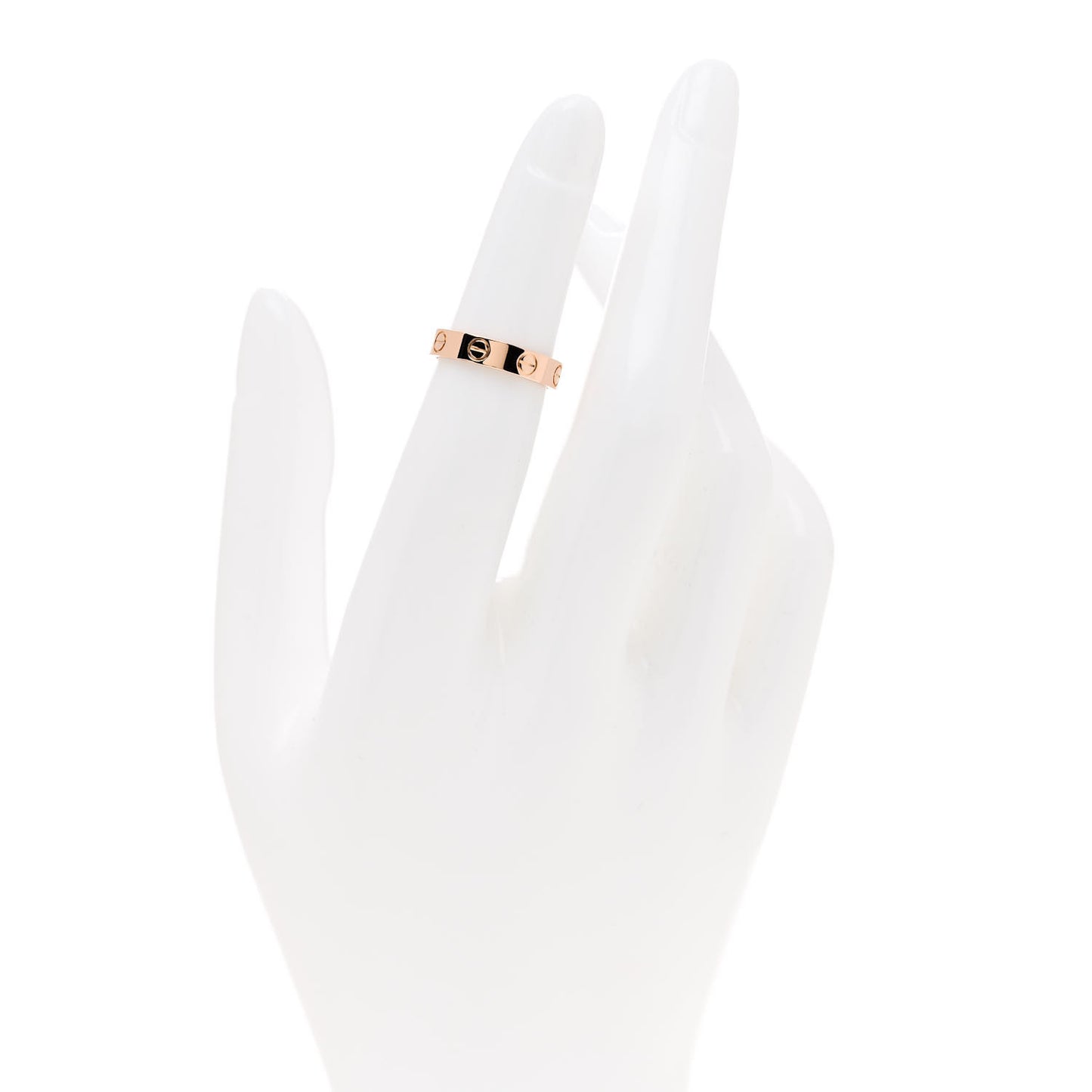 18K Pink Gold 3.5mm LOVE Wedding Band Ring 47 4