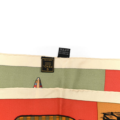 Fendi Silk Square Scarf Multicolor 3 of 3