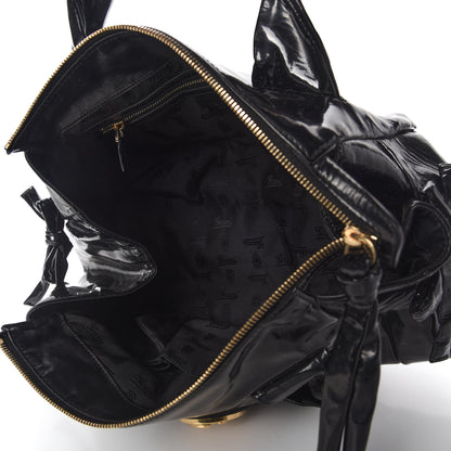Gucci Patent Medium Hysteria Tote Black 5 of 10