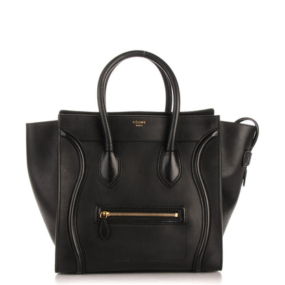 Celine Smooth Calfskin Mini Luggage Black 1 of 8