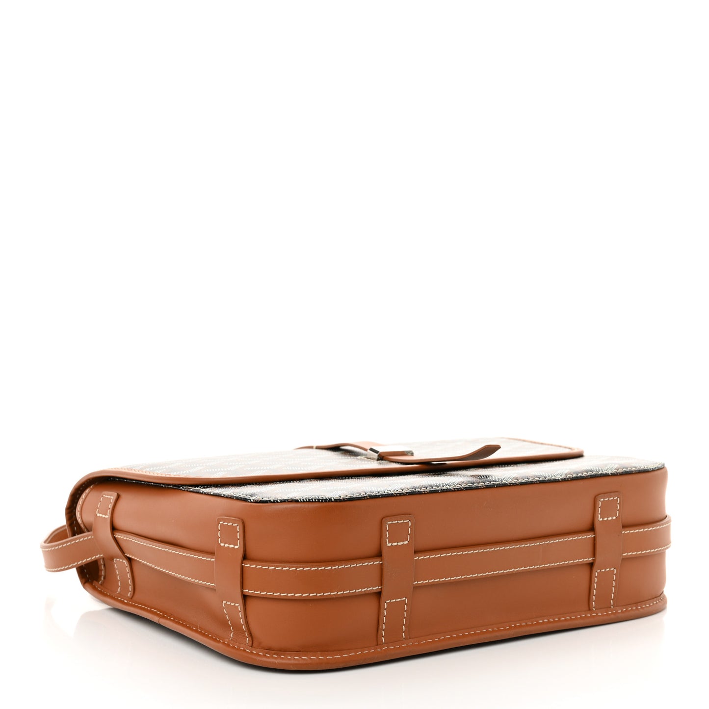 Goyardine Belvedere II MM Messenger Bag Black Gold