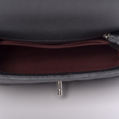 Chanel Caviar Chevron Quilted Mini Coco Handle Flap Dark Grey 7 of 10