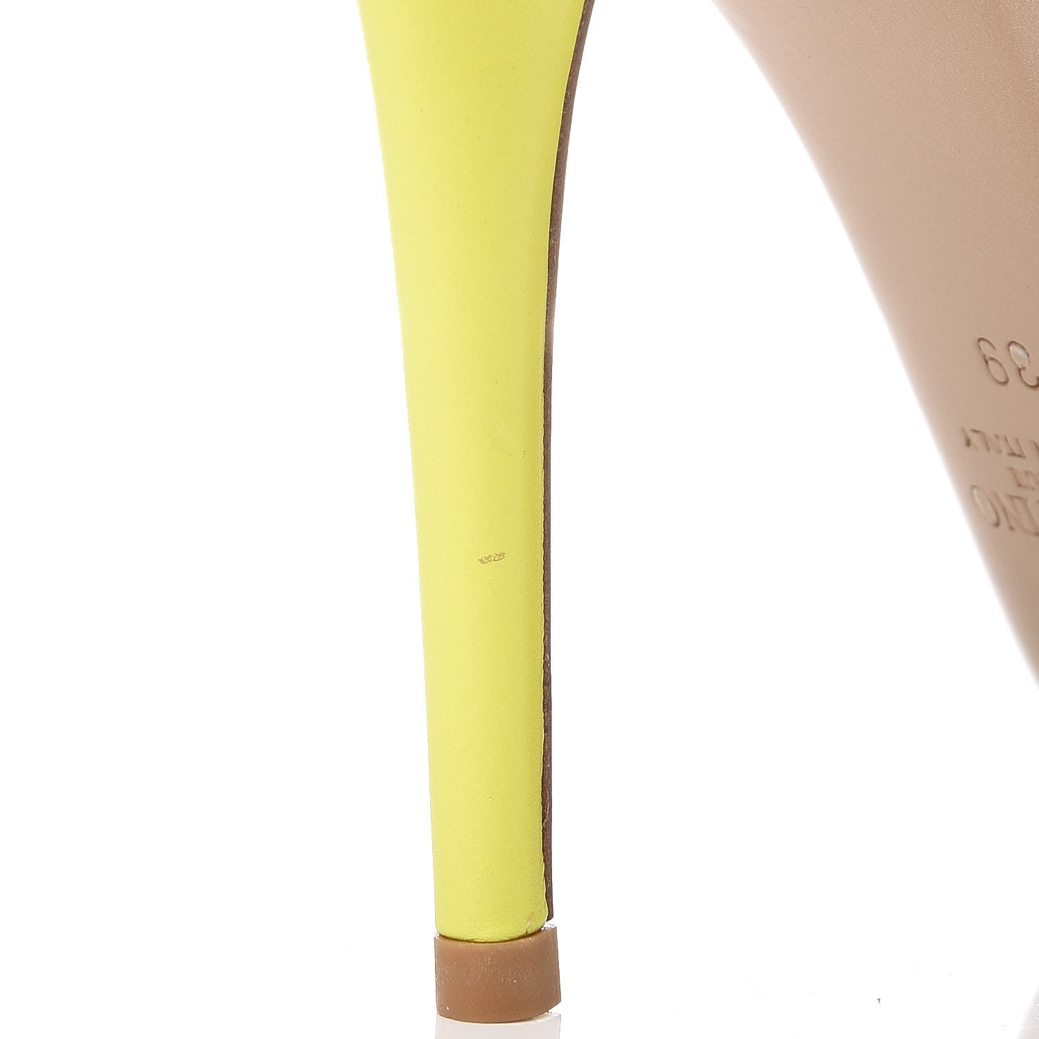 Valentino Garavani Nappa Rockstud Ankle Strap 100mm Pumps 39 Naples 39 Yellow Poudre 9 of 9